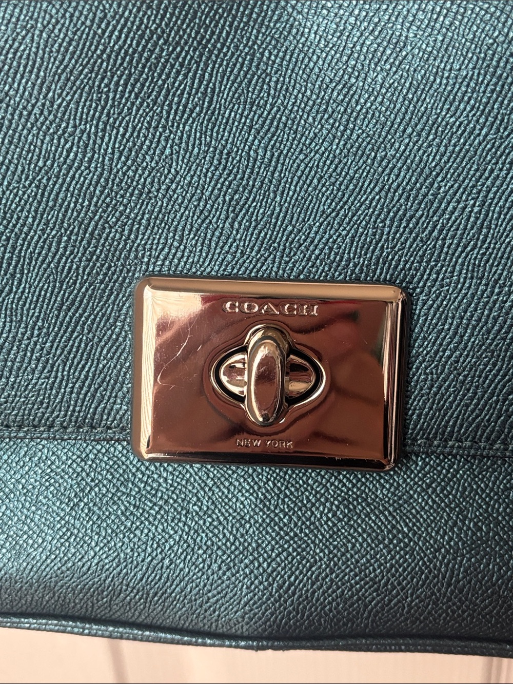 Coach Teal Crossbody - Picture 2 of 10